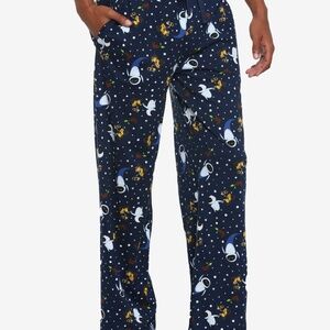 Disney Wall-E Adults Lounge / Pajama Pants Side Pockets Bottoms - Navy and White